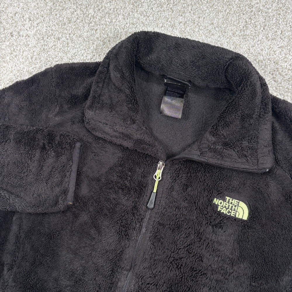 The North Face Fleece Jacket Womens M Black Osito Full Zip Plush Soft